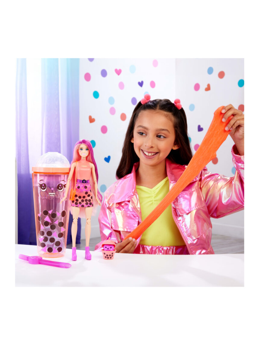 Mattel barbie bubble tea series κούκλα ρόφημα μάνγκο με 8 εκπλήξεις htj22 - BARBIE
