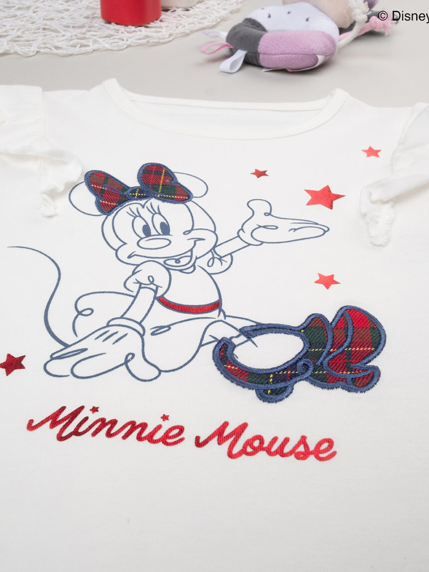 παιδική μπλούζα λευκή minnie classic για κορίτσι - Prénatal