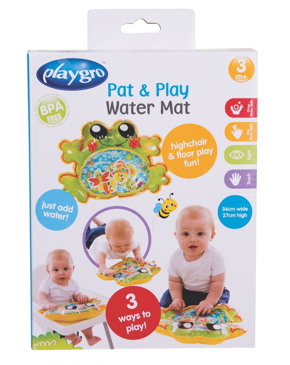 Playgro παιχνίδι pat and play water mat 3m+