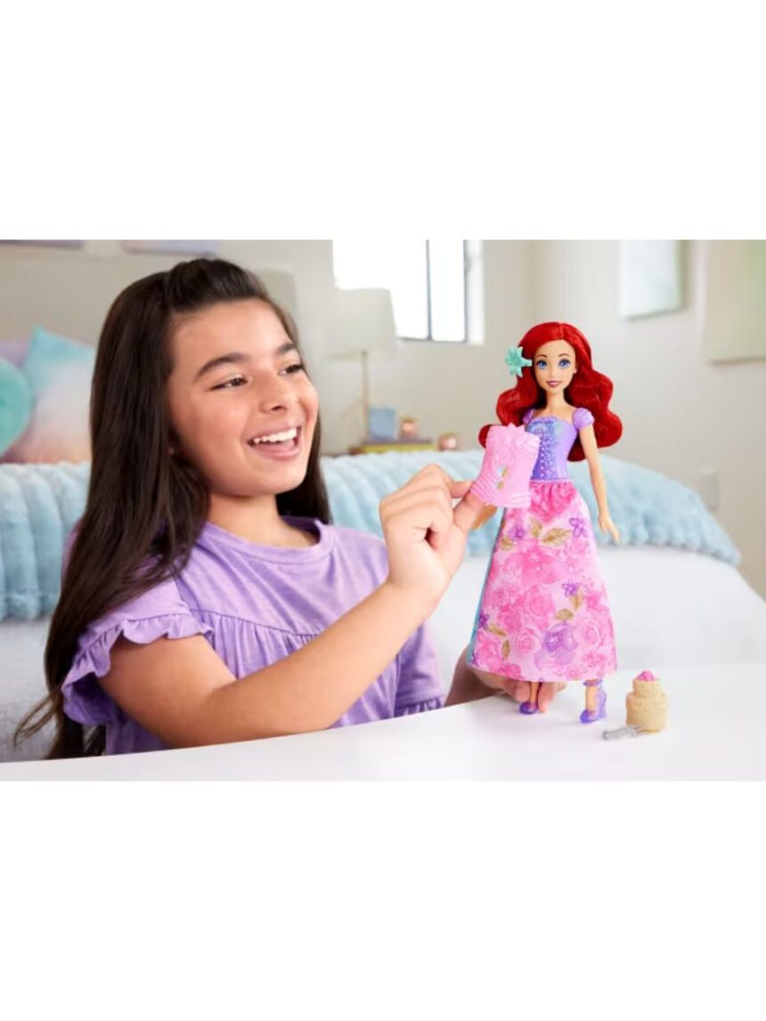 Mattel disney princess spin and reveal κούκλα με 11 εκπλήξεις (2 σχέδια) htv84 - Disney Princess