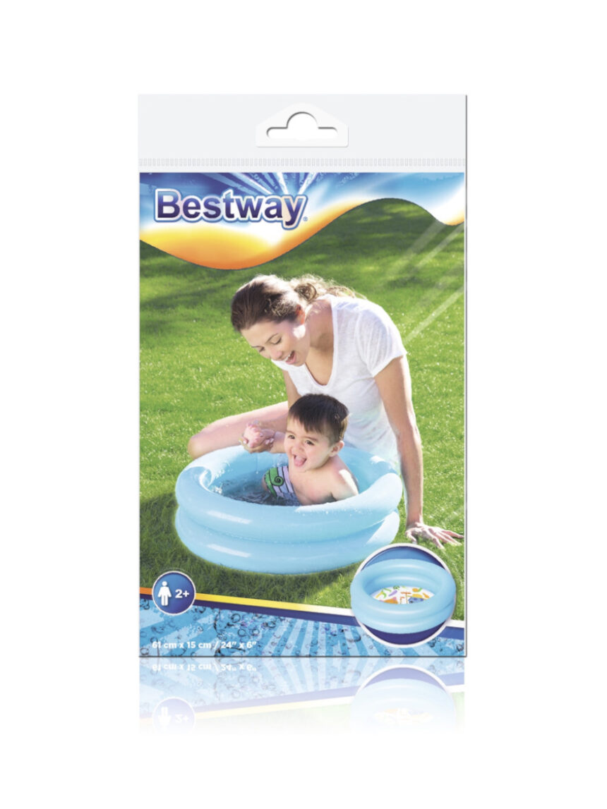 Bestway πισίνα φουσκωτή μονόχρωμη 61χ15εκ (2 σχέδια) 51061 - Bestway