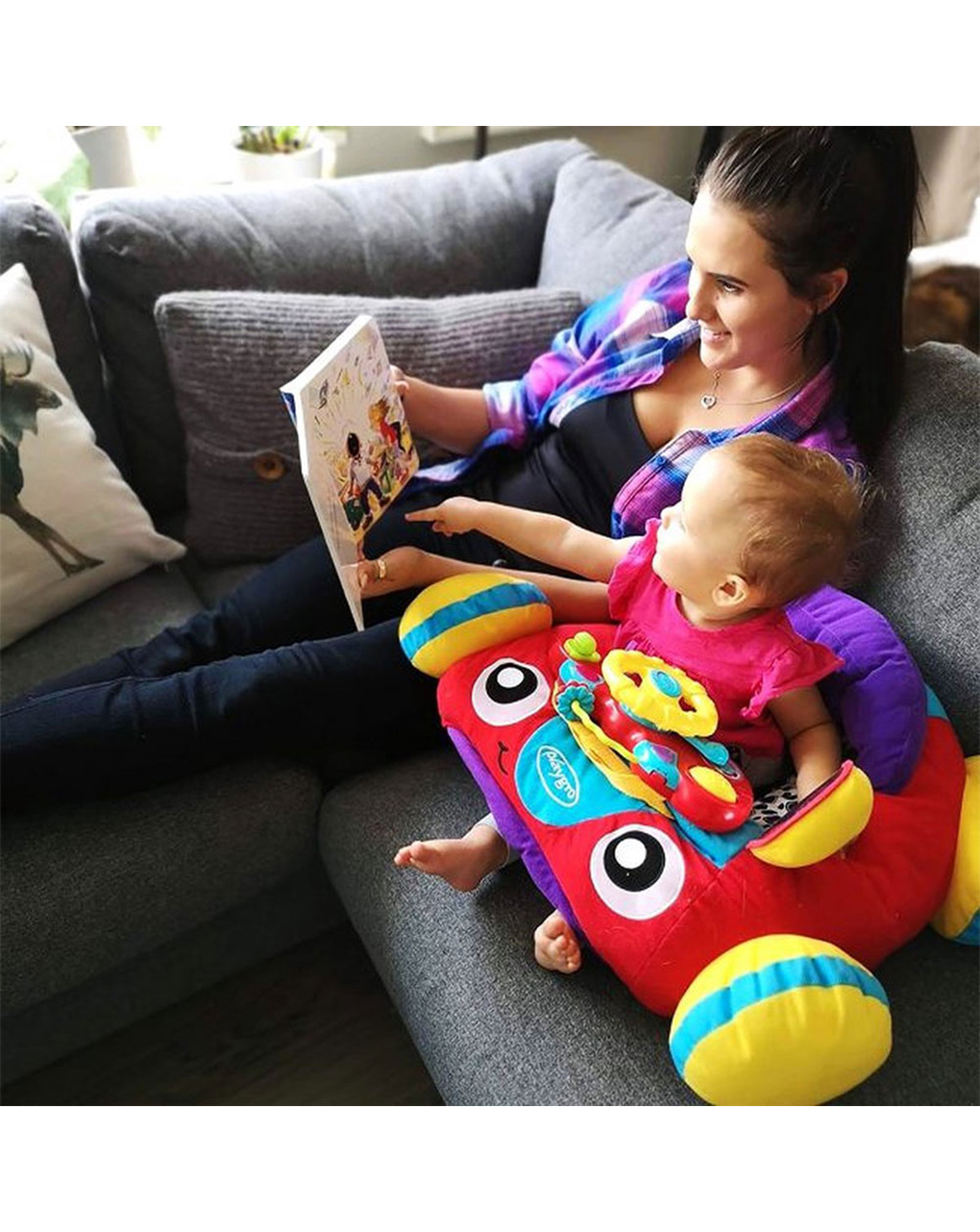 Playgro music and lights comfy car μαλακό αυτοκινητάκι 0186362 - Playgro