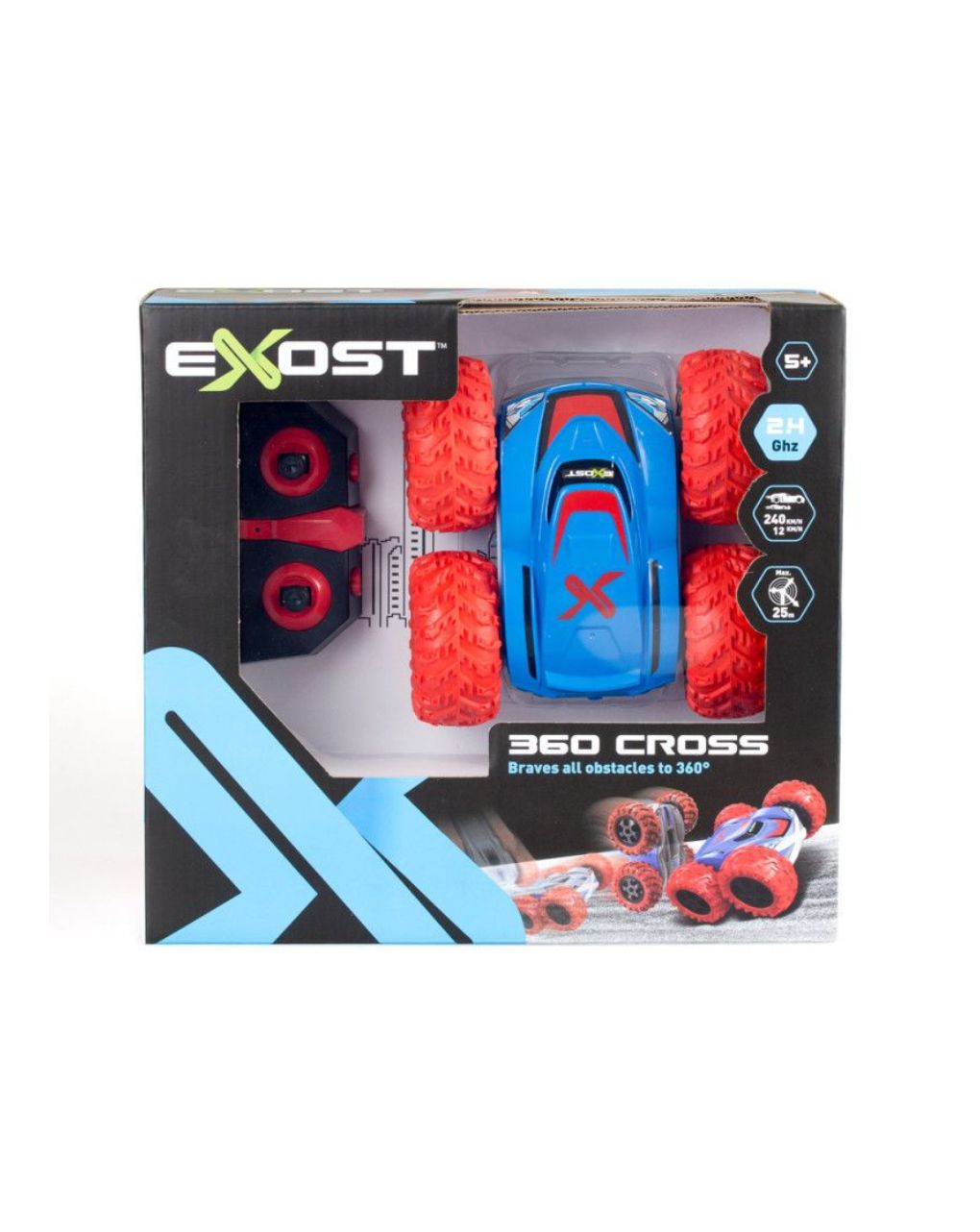 Exost τηλεκατευθυνόμενο αυτοκίνητο r/c 360 1:18 cross ii red 7530-20258