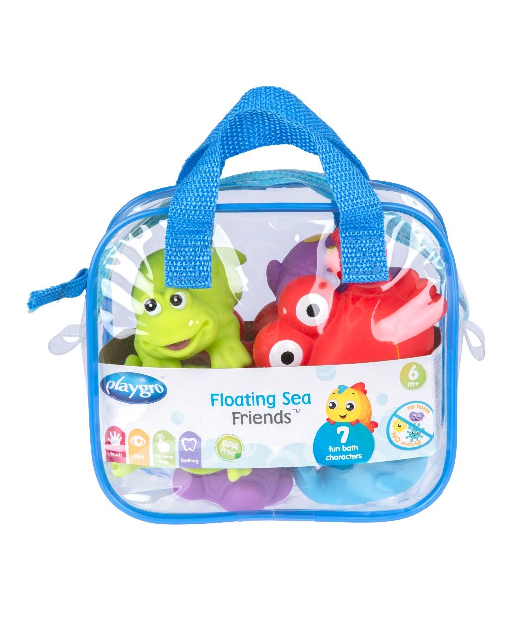 Playgro σετ παιχνίδια μπάνιου sea friends 7τμχ