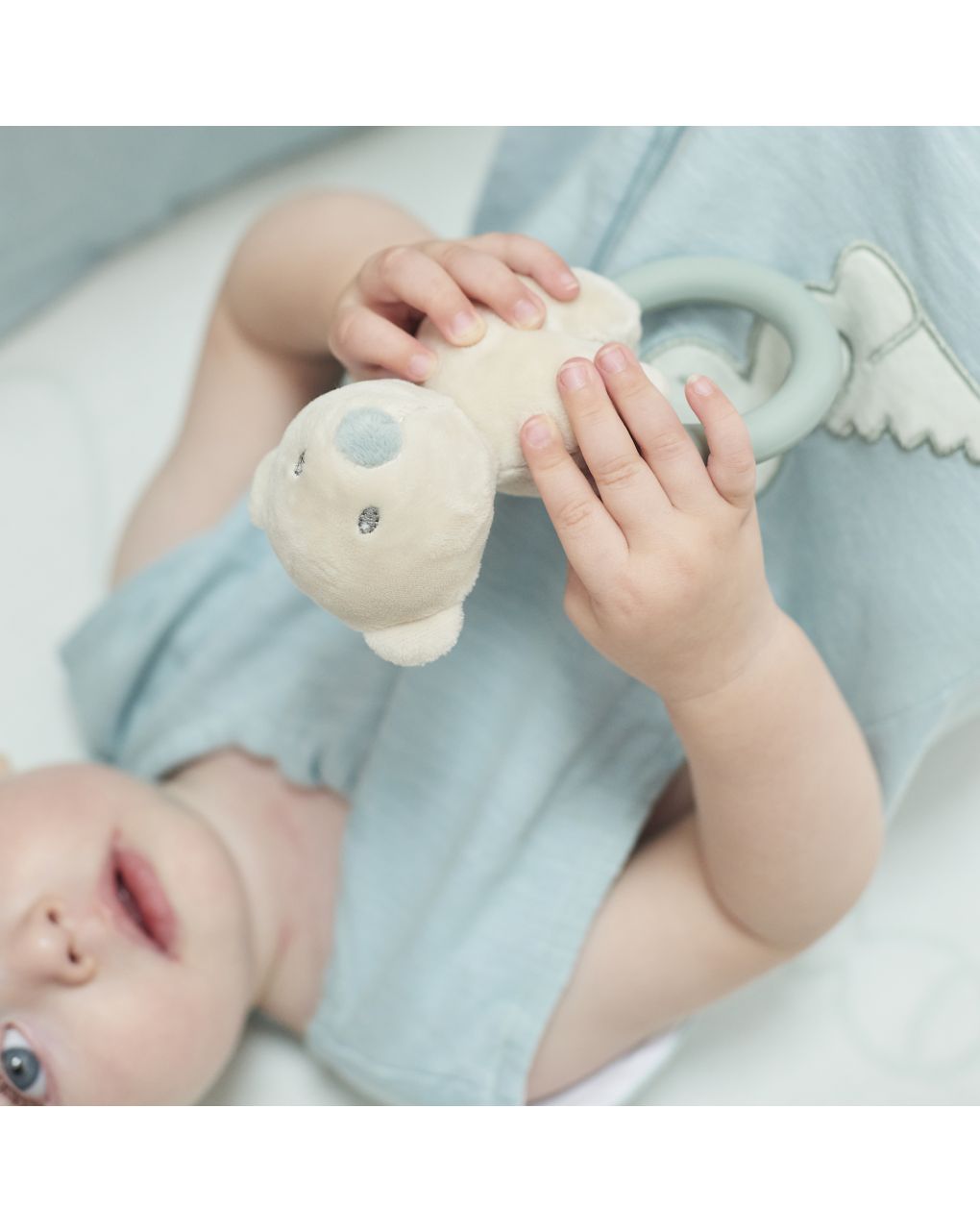 Nattou mini κουδουνίστρα jules η αρκούδα 15εκ - Nattou