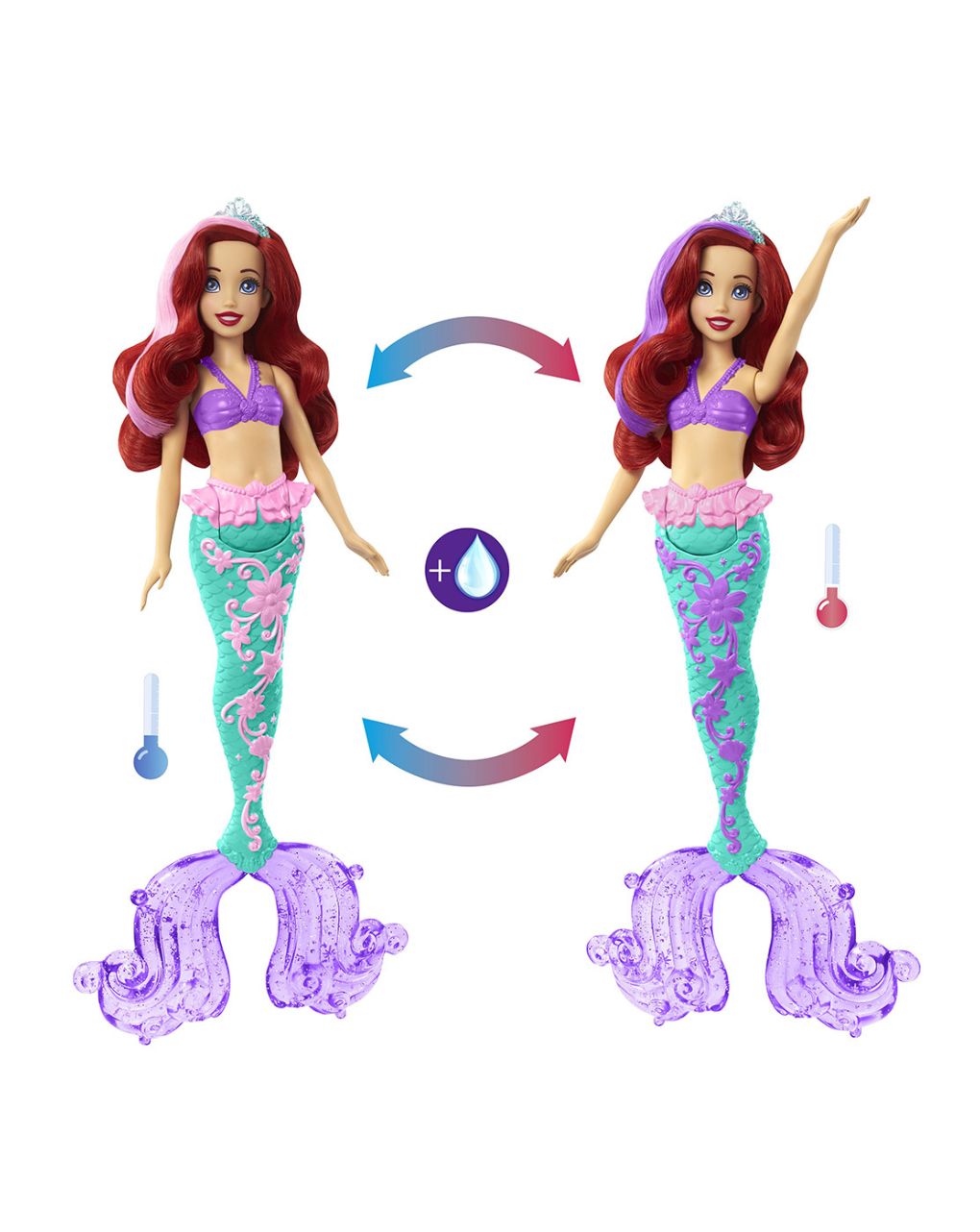 Mattel disney princess άριελ color change hlw00 - Disney Princess