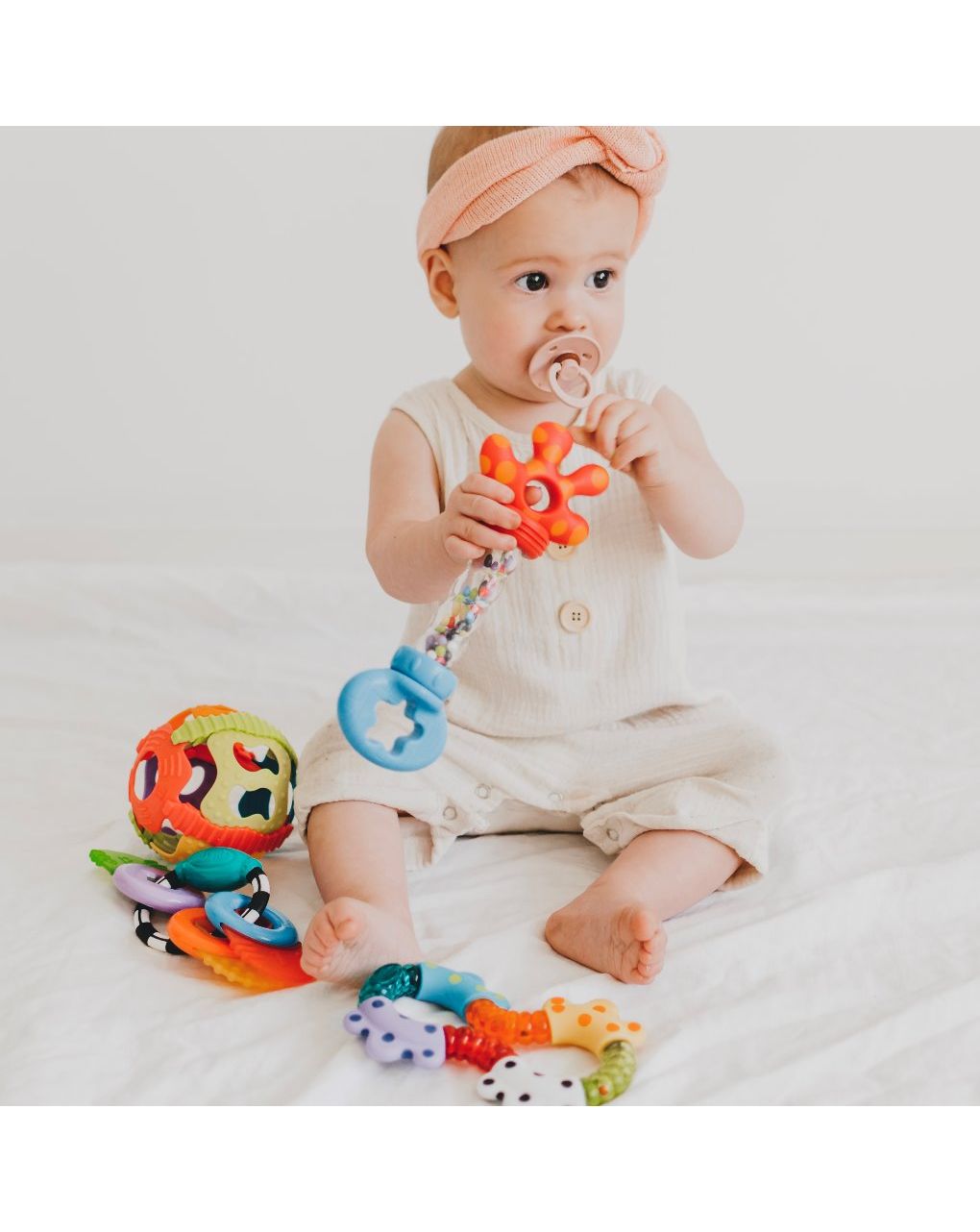 Playgro σετ δώρου με κουδουνίστρες και μασητικά twist and chew activity pack 4085432 - Playgro