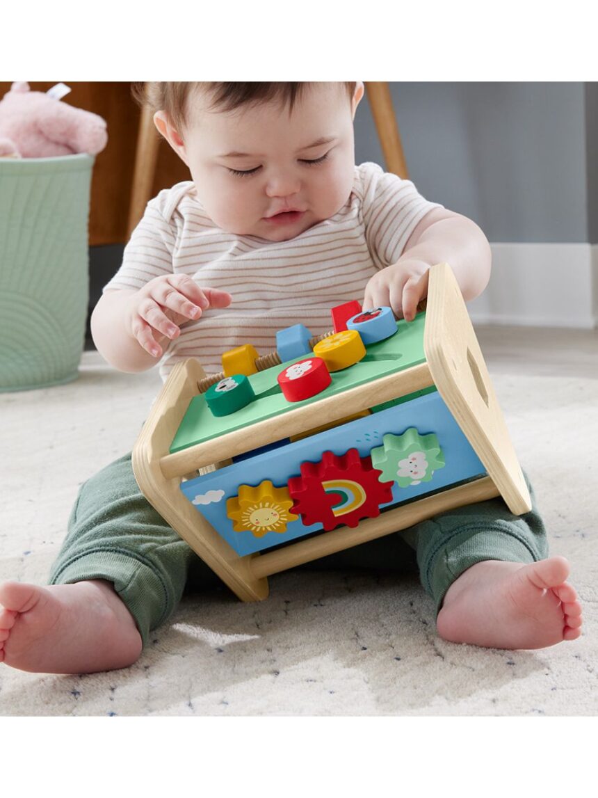 Mattel fisher-price ξύλινο παιχνίδι δραστηριότητας triangle baby fine motor toy hyg48 - Fisher-Price