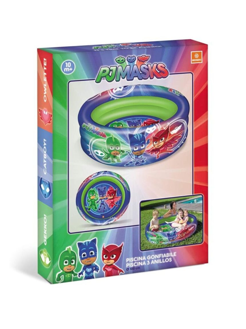 Mondo ροζ φουσκωτή πισίνα pj masks 100εκ - Mondo