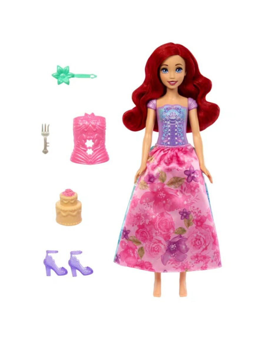 Mattel disney princess spin and reveal κούκλα με 11 εκπλήξεις (2 σχέδια) htv84 - Disney Princess