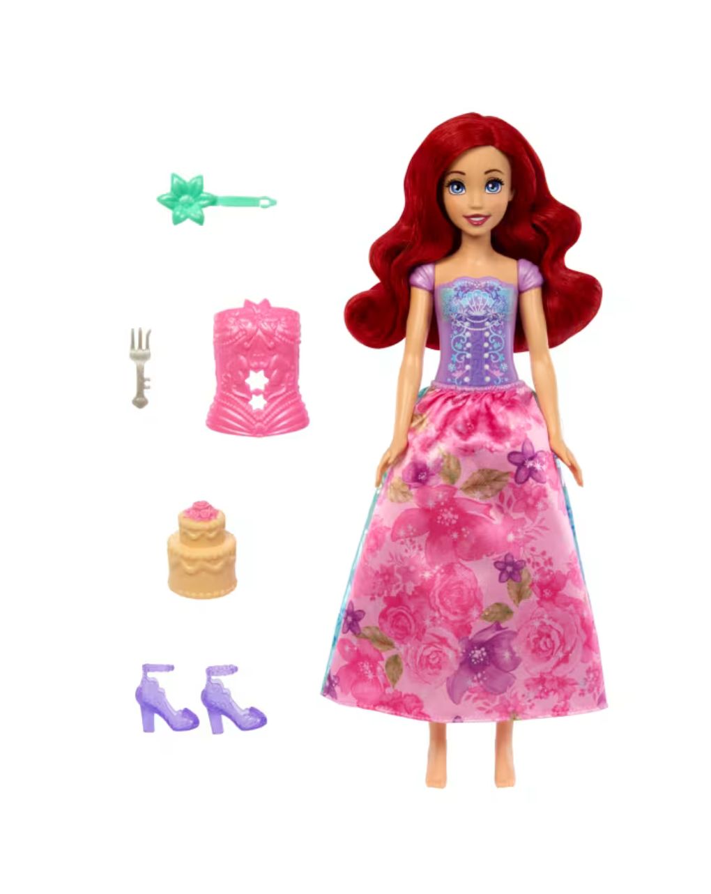 Mattel disney princess spin and reveal κούκλα με 11 εκπλήξεις (2 σχέδια) htv84 - Disney Princess