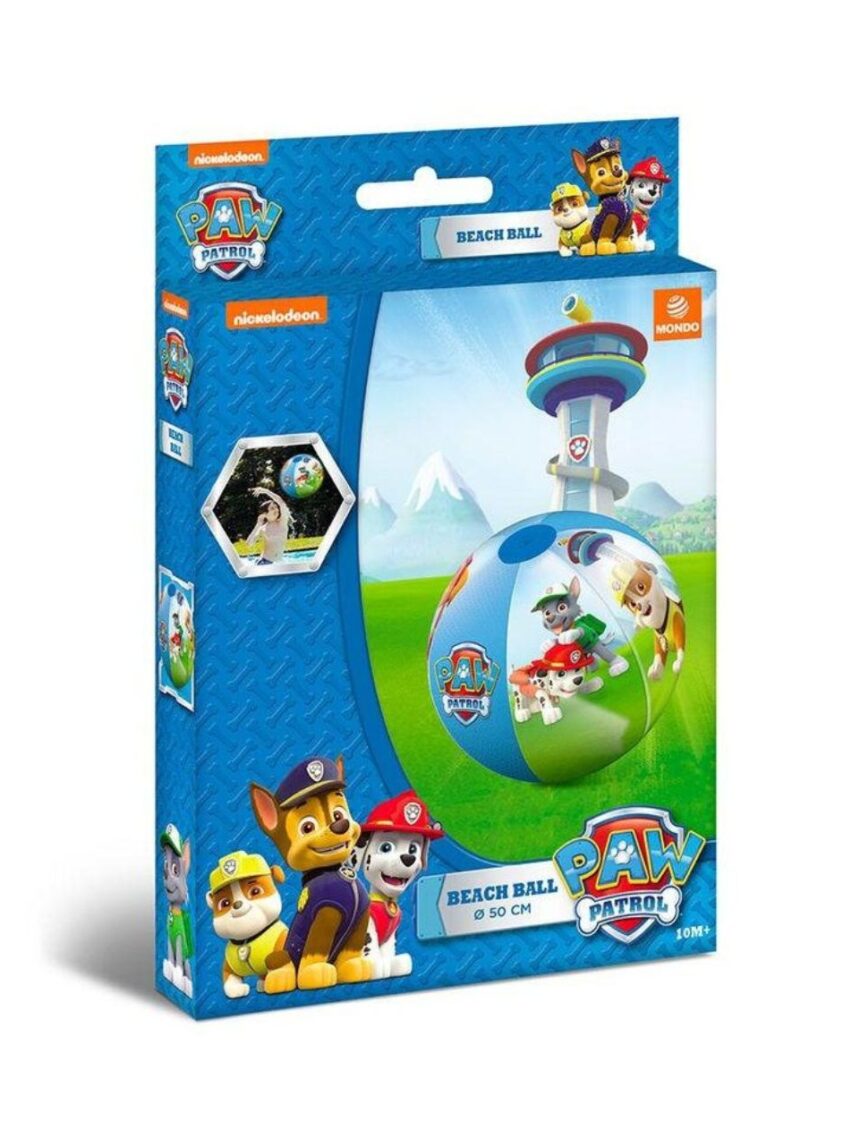 Mondo μπάλα παραλίας paw patrol 50εκ (2 σχέδια) - PAW PATROL