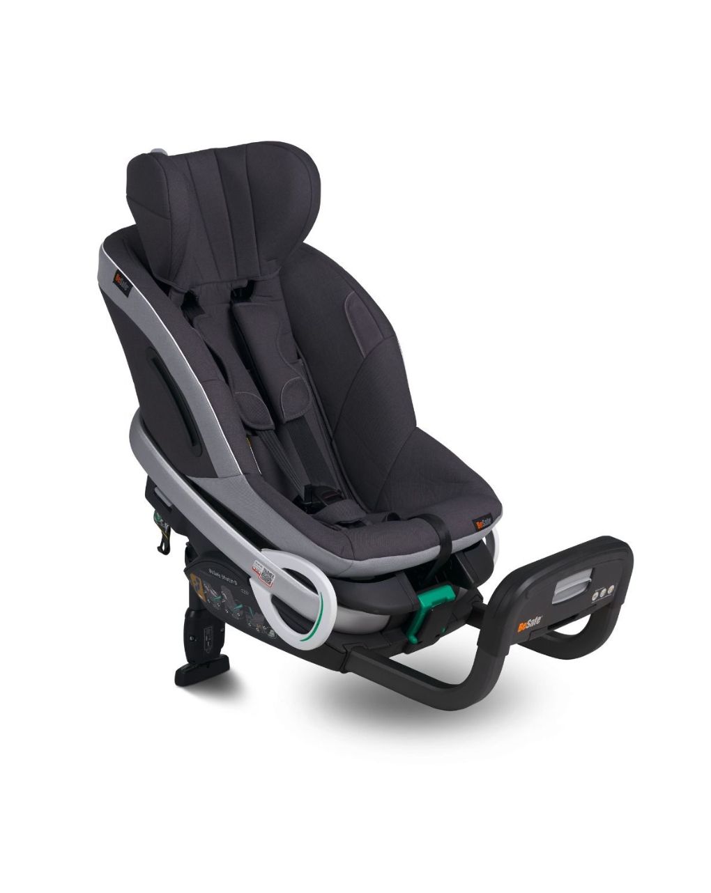 Besafe αντεστραμμένο κάθισμα αυτοκινήτου stretch b i-size (40-125cm) metallic melange 11025670.mem - Be Safe