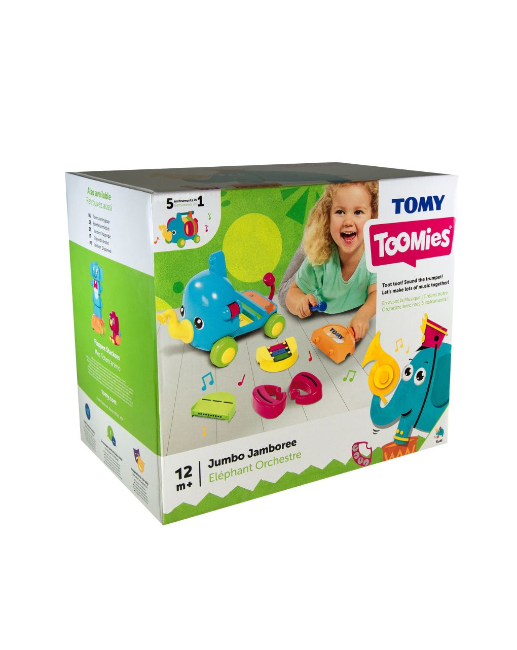 Tomy toomies βρεφικό παιχνίδι μουσικός ελεφαντούλης toomies 1000-72377 - TOOMIES