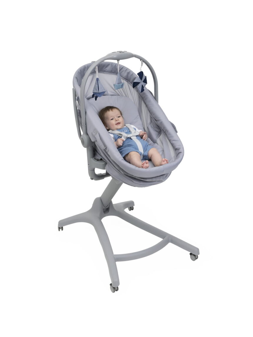 Chicco λίκνο - ριλάξ βaby hug pro 5 in 1/1 earl grey p07-87076-40 - Chicco