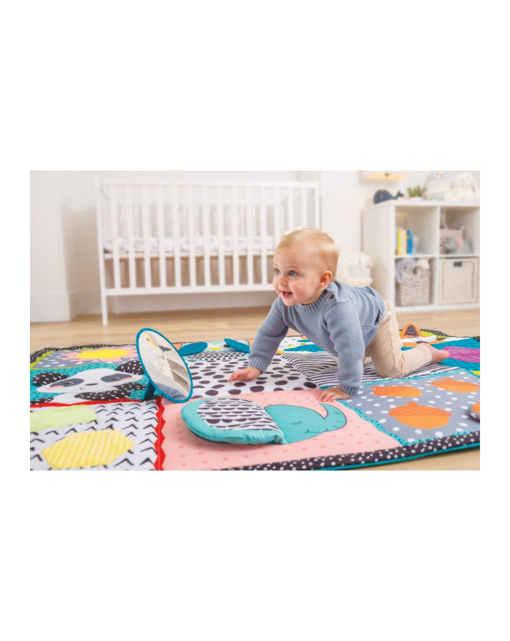 Infantino fold & go giant discovery mat παιδική κουβέρτα παιχνιδιού - INFANTINO