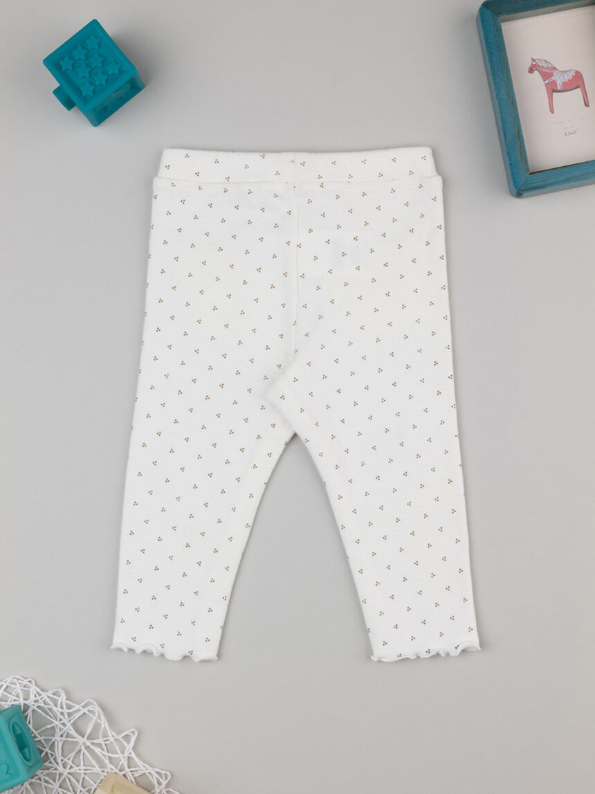 βρεφικό κολάν σενίλ λευκό με λουλούδια για κορίτσι - Prénatal