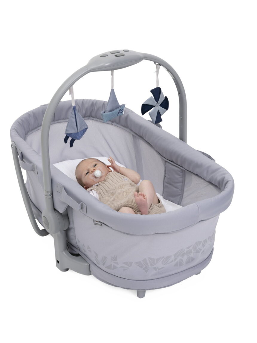 Chicco λίκνο - ριλάξ βaby hug pro 5 in 1/1 earl grey p07-87076-40 - Chicco