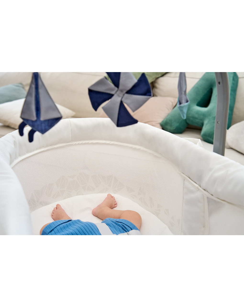 Chicco λίκνο - ριλάξ βaby hug pro 5 in 1/1 white cream p07-87076-14 - Chicco