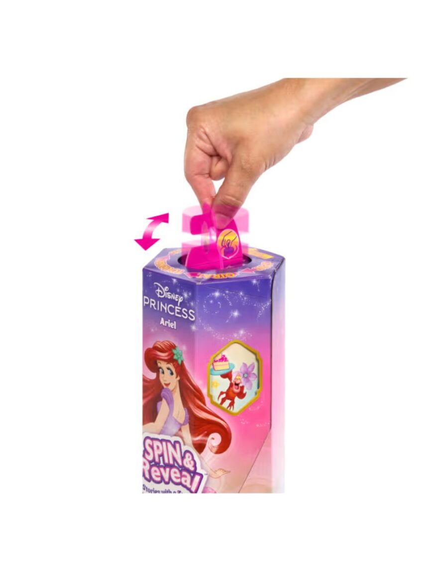 Mattel disney princess spin and reveal κούκλα με 11 εκπλήξεις (2 σχέδια) htv84 - Disney Princess