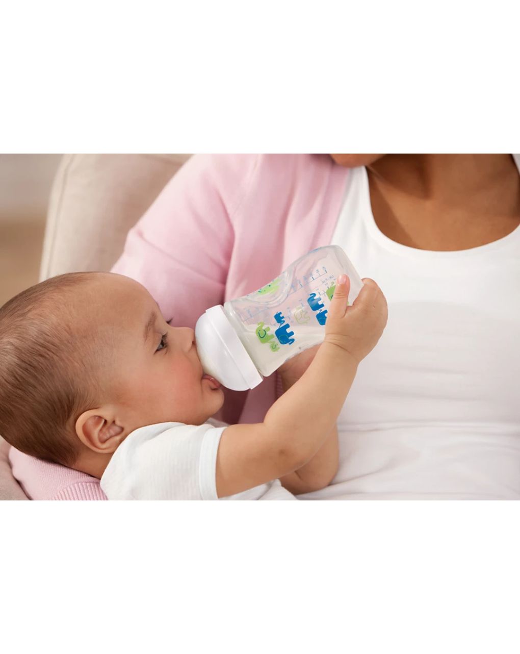 Philips avent σετ δώρου πλαστικό μπιμπερό 260ml +2 πιπίλεσ +1κλιπ elephant μπλε scd627/01 - Philips Avent