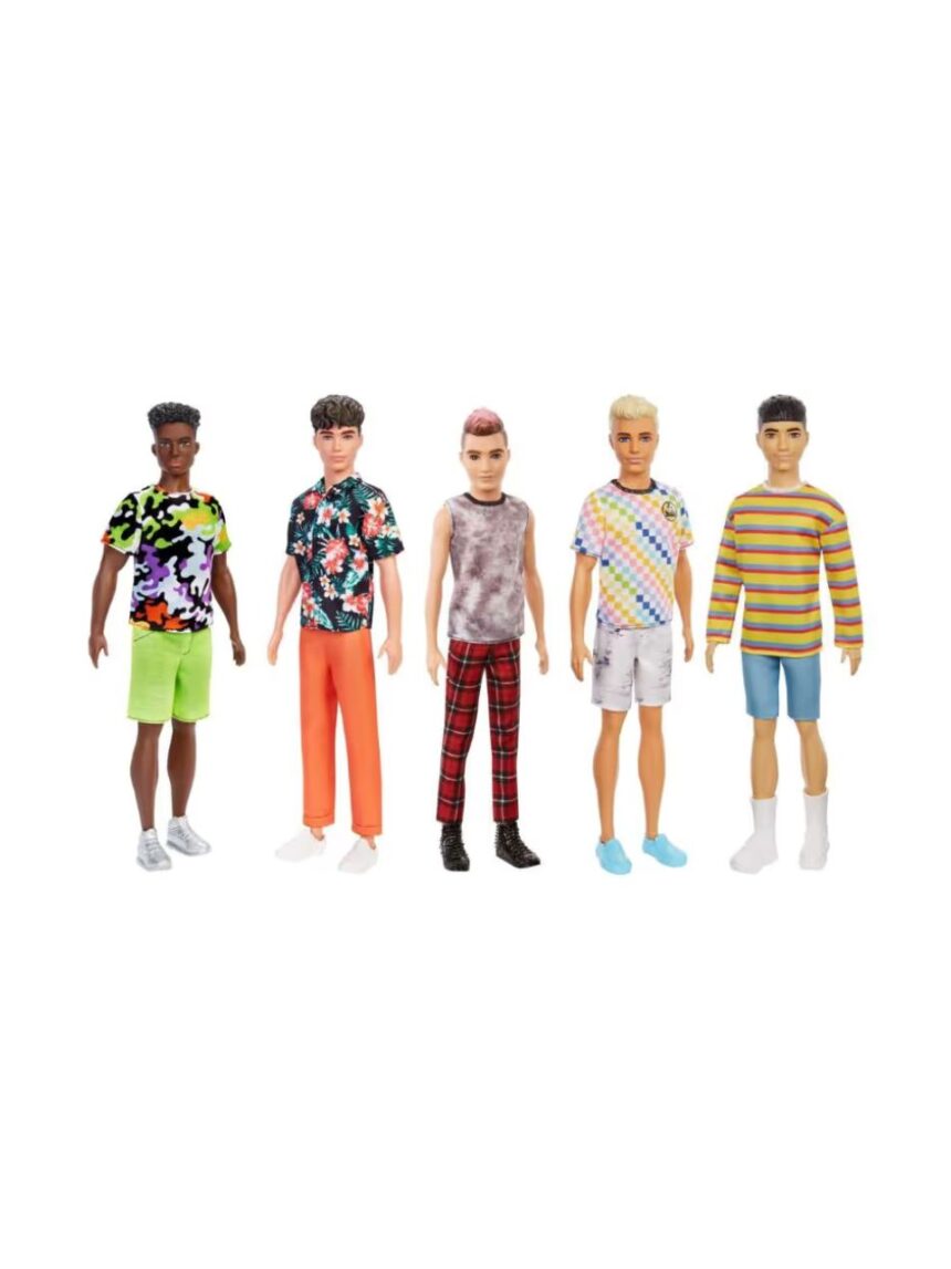 Mattel barbie and ken, κούκλα barbie fashionistas (διάφορα σχέδια) dft82 - BARBIE