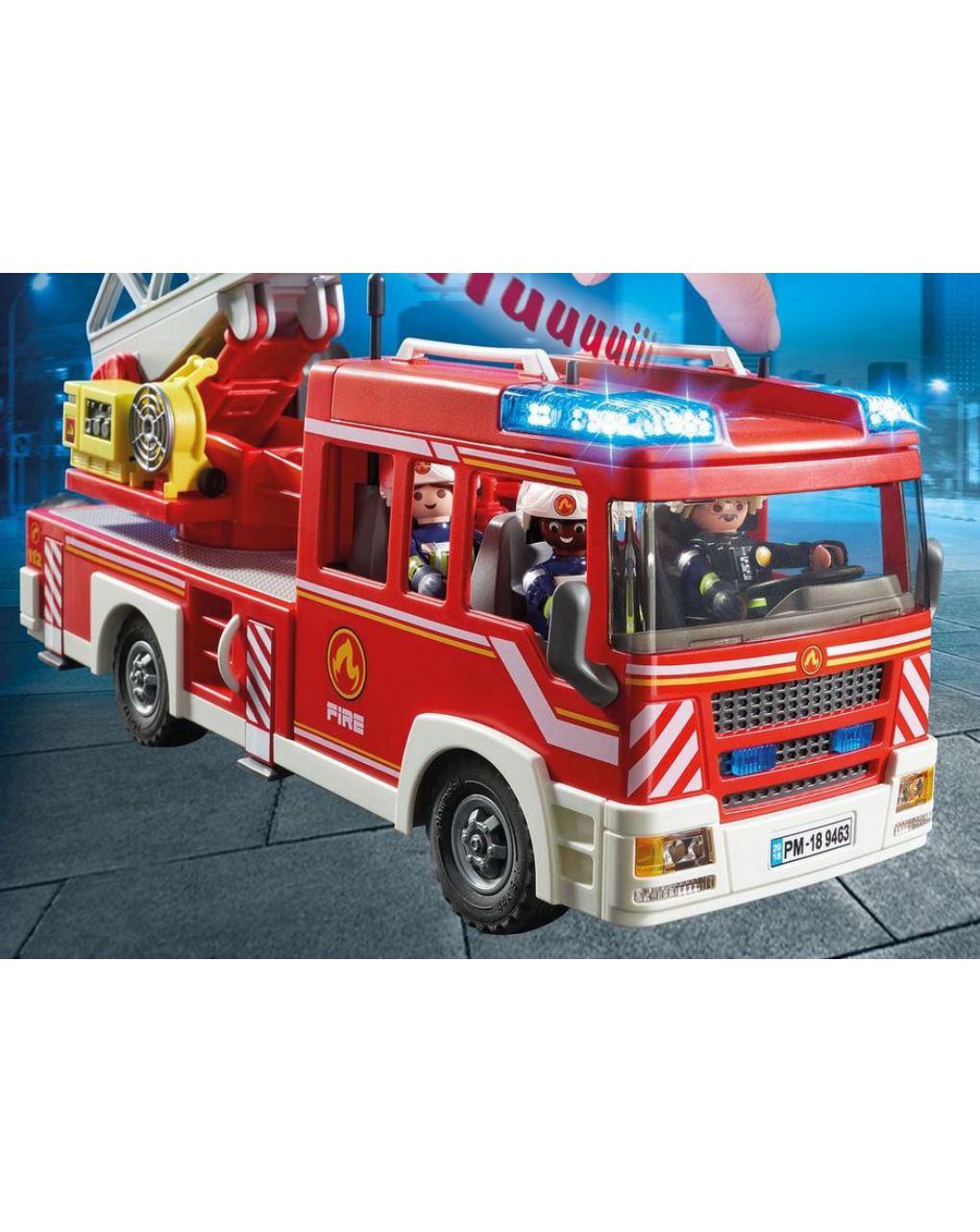 Playmobil city action όχημα πυροσβεστικής με σκάλα και καλάθι διάσωσης 9463 - Playmobil