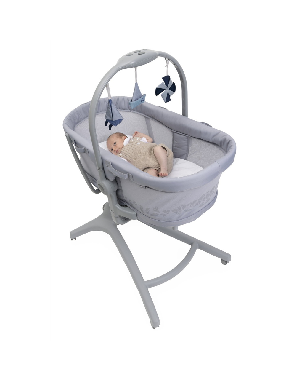 Chicco λίκνο - ριλάξ βaby hug pro 5 in 1/1 earl grey p07-87076-40