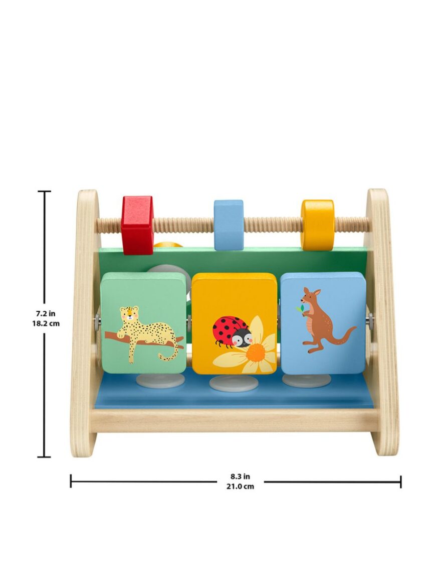 Mattel fisher-price ξύλινο παιχνίδι δραστηριότητας triangle baby fine motor toy hyg48 - Fisher-Price