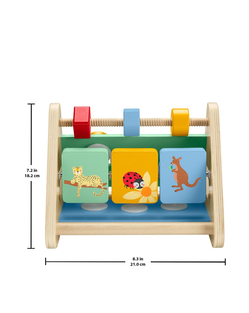 Mattel fisher-price ξύλινο παιχνίδι δραστηριότητας triangle baby fine motor toy hyg48 - Fisher-Price