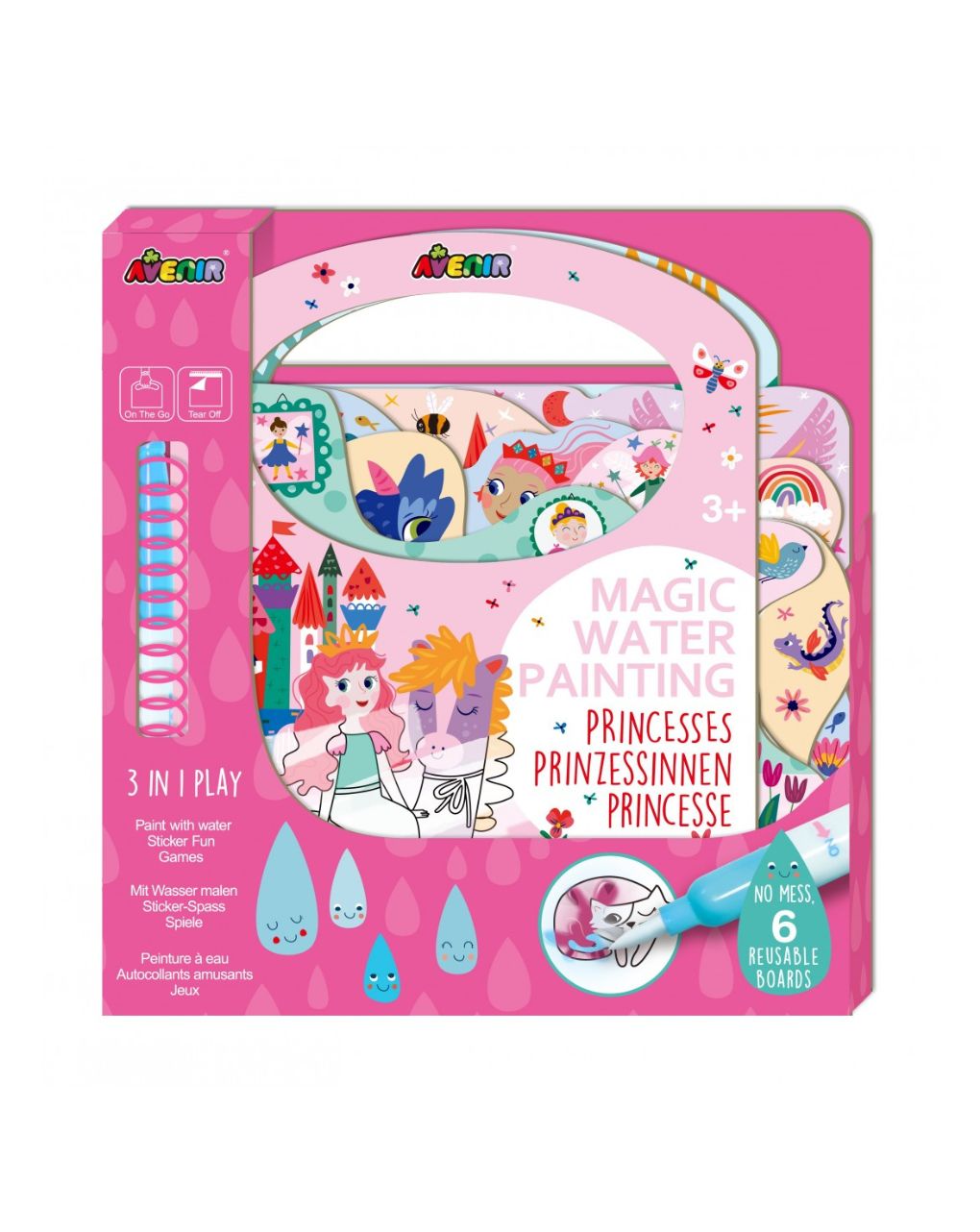 Avenir magic water painting-princesses 60816