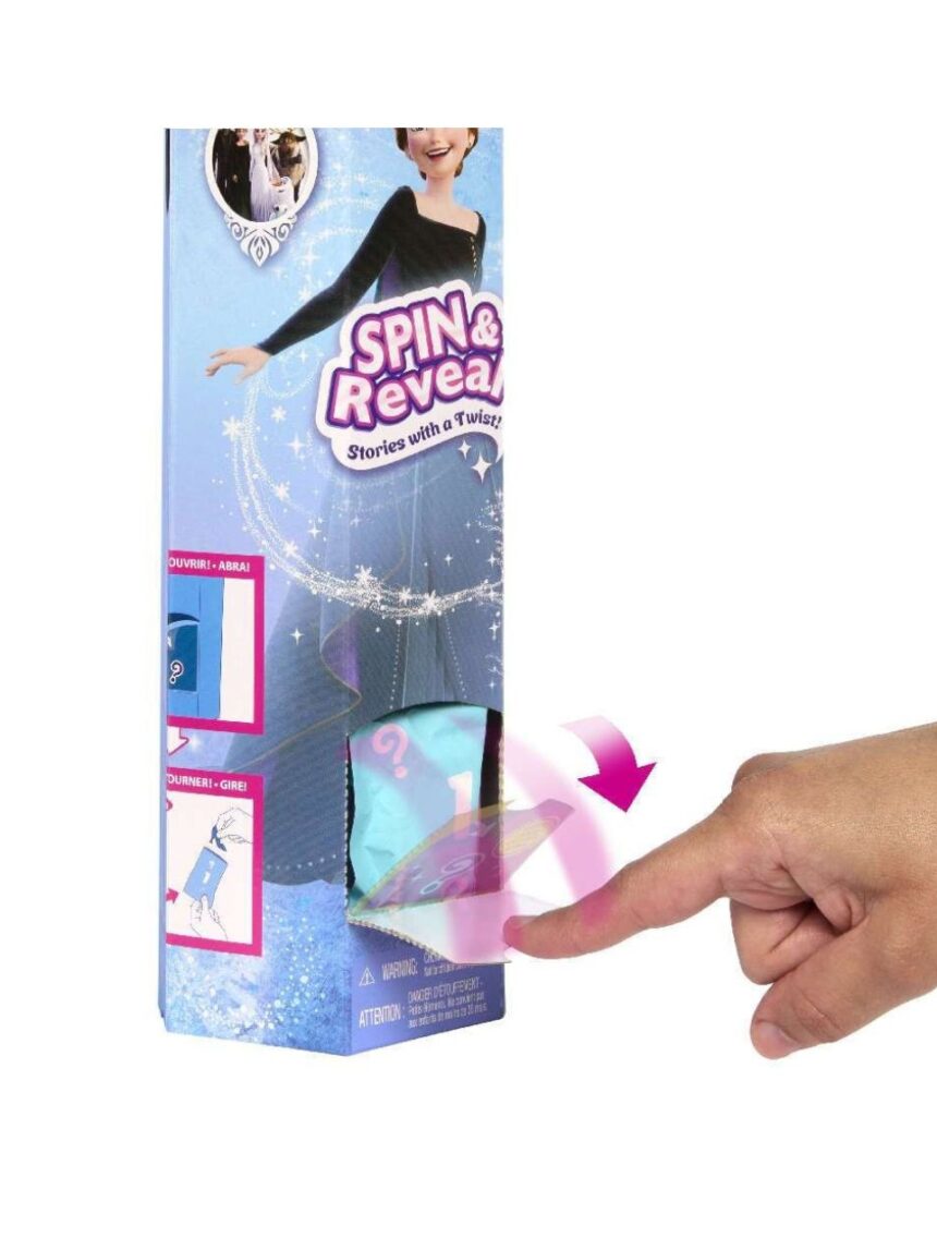 Mattel disney frozen spin & reveal κούκλα άννα με 11 εκπλήξεις hxd27 - FROZEN