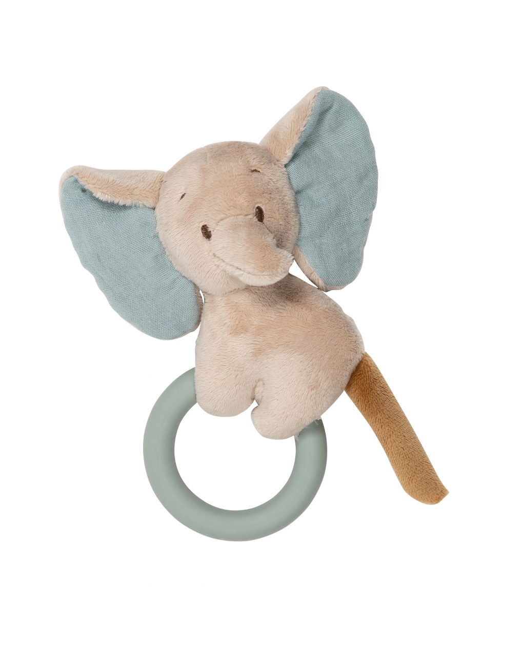 Nattou κουδουνίστρα με μασητικό σιλικόνης ελεφαντάκι axel