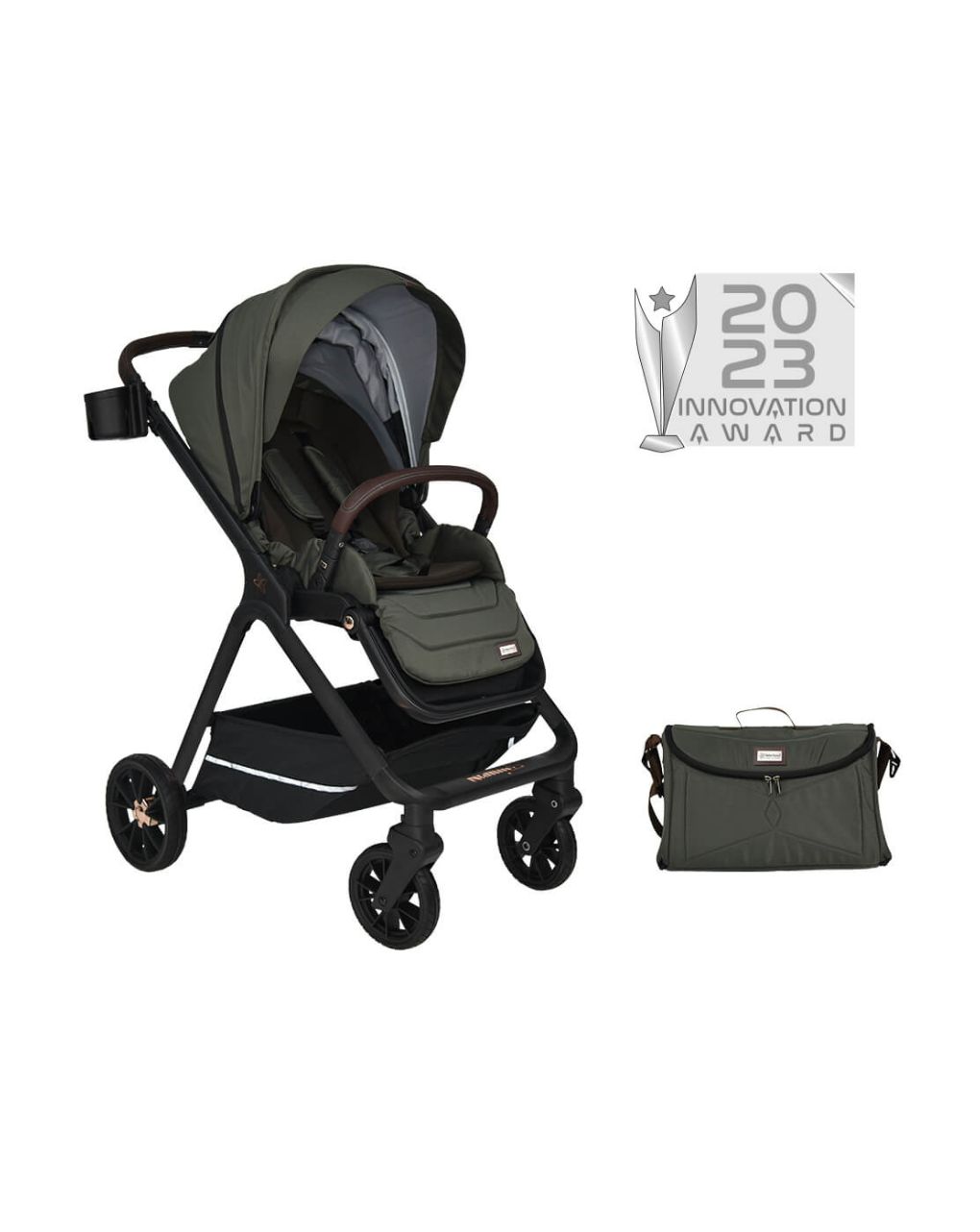 Bebe stars καρότσι nammas olive 346-189 - Bebe Stars