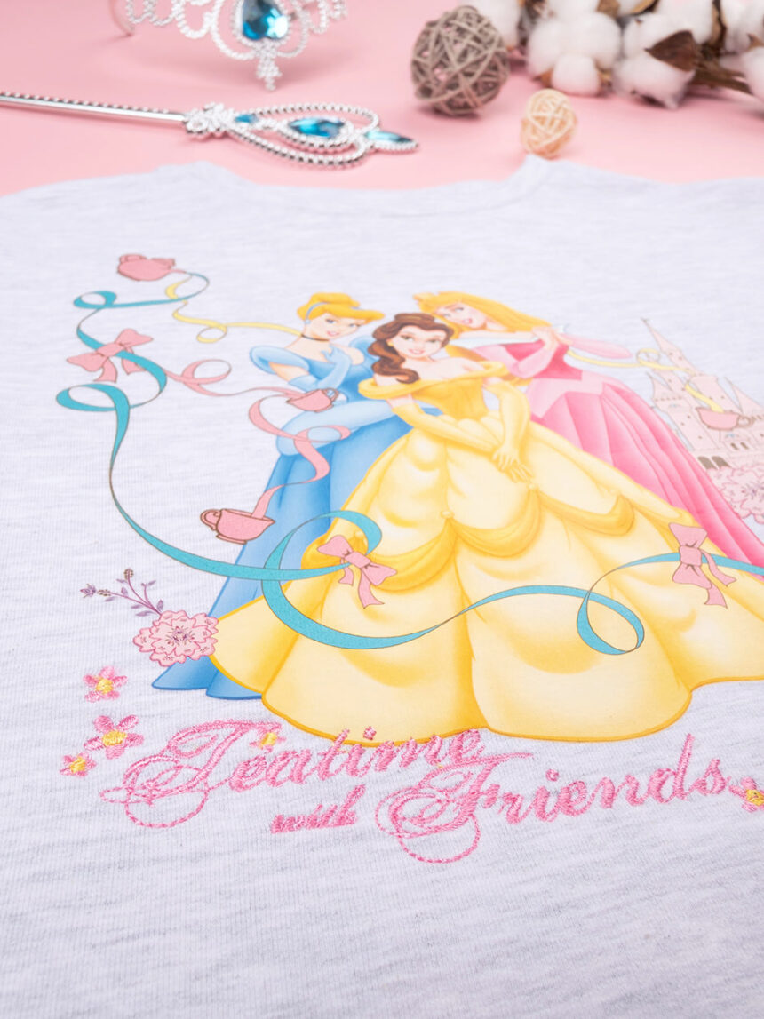παιδική μπλούζα φούτερ γκρι disney princesses για κορίτσι - Prénatal
