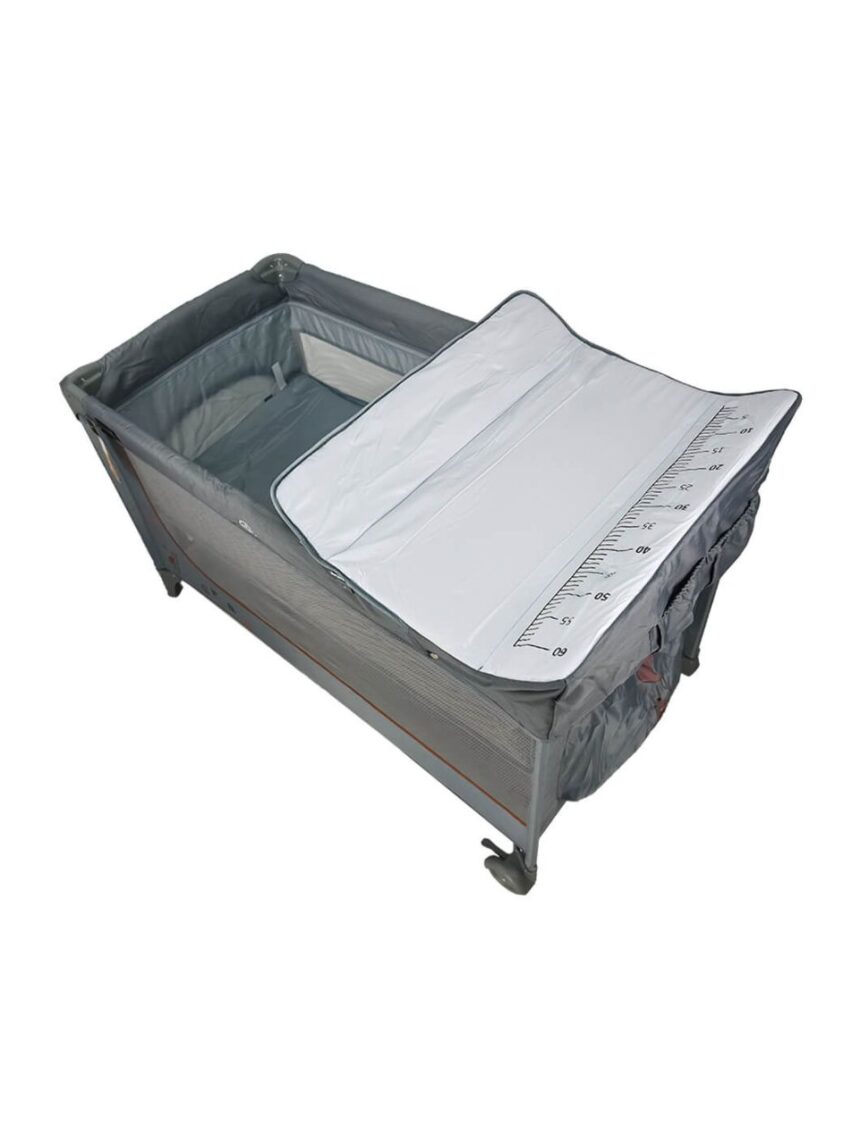 Bebe stars παρκοκρέβατο dreamer με δεύτερο όροφο και αλλαξιέρα grey 887-186 - Bebe Stars