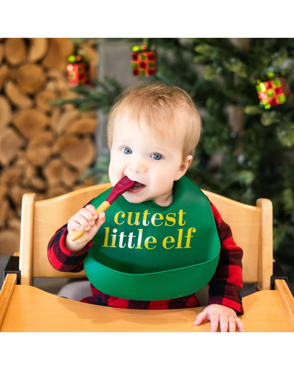 Pearhead σετ σαλιάρα μωρού elf σιλικόνης 2τμχ - Pearhead