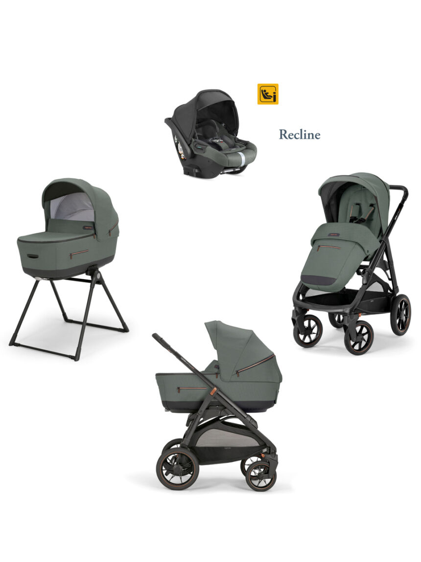 Inglesina σύστημα μεταφοράς aptica xt system quattro με κάθισμα darwin taiga green/total black - Inglesina