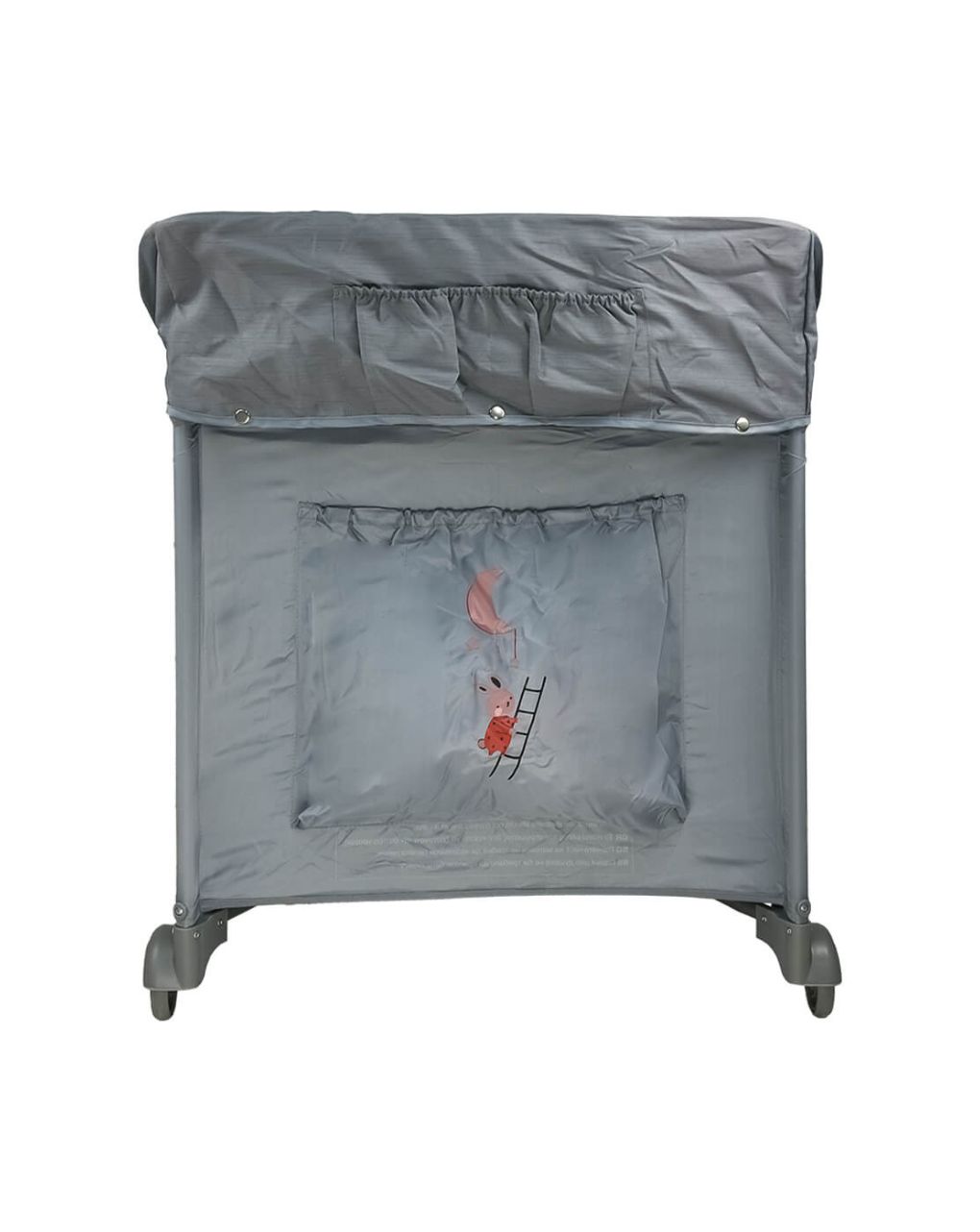 Bebe stars παρκοκρέβατο dreamer με δεύτερο όροφο και αλλαξιέρα grey 887-186 - Bebe Stars