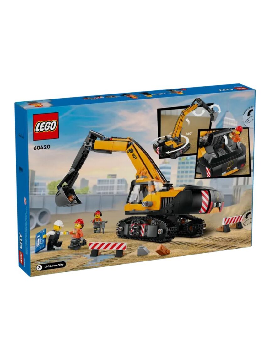 Lego city yellow construction excavator 60420 - Lego, Lego City