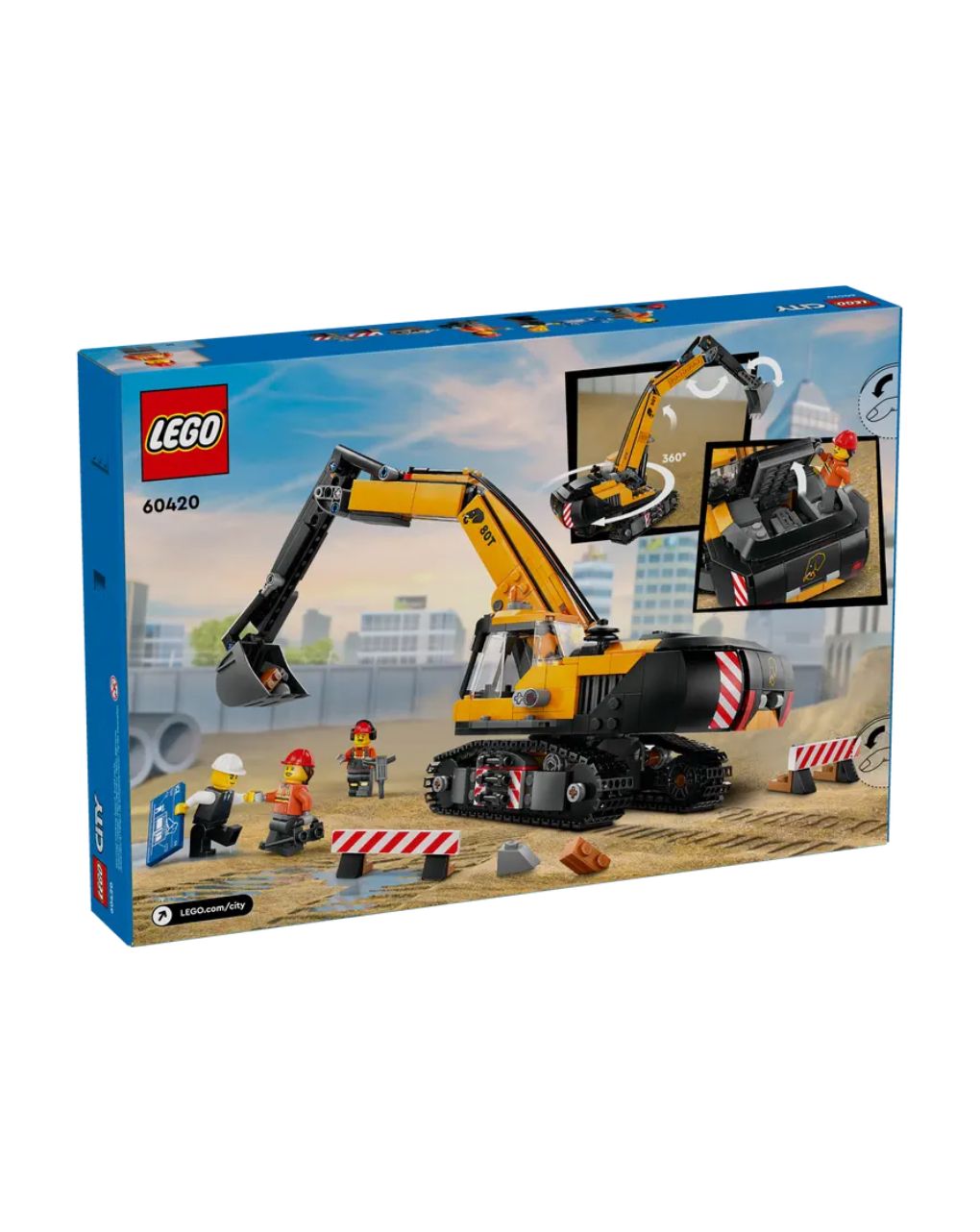 Lego city yellow construction excavator 60420 - Lego, Lego City