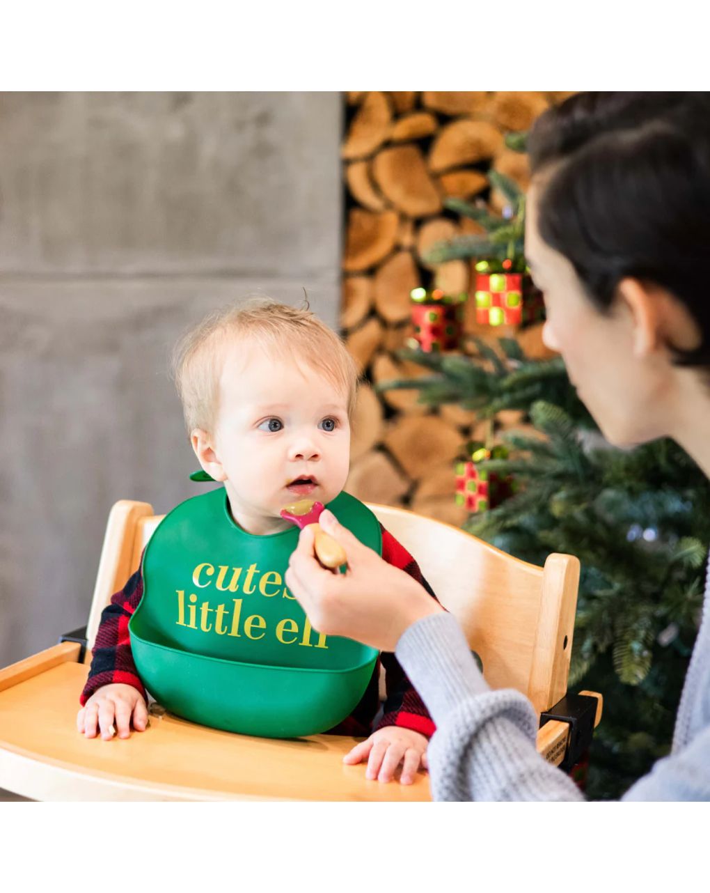 Pearhead σετ σαλιάρα μωρού elf σιλικόνης 2τμχ - Pearhead