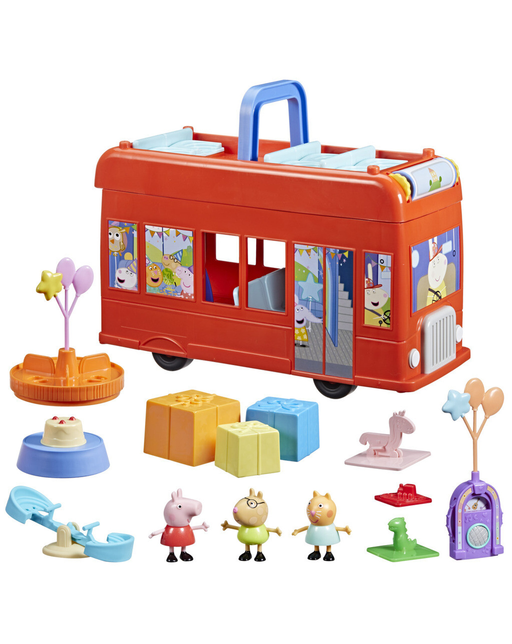 Hasbro peppa pig toys παιχνίδια 2 σε 1 peppa’s party bus f8881 - Peppa Pig