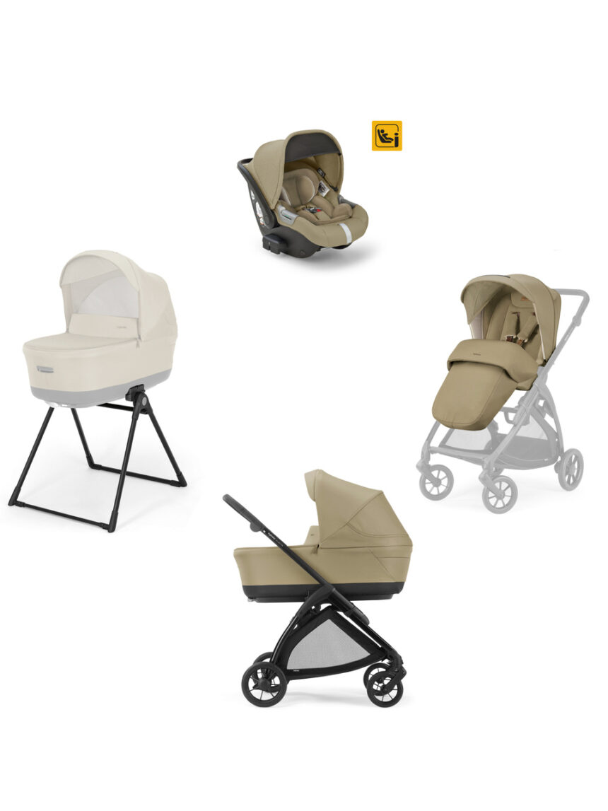 Inglesina electa system quattro με κάθισμα darwin battery beige/total black - Inglesina