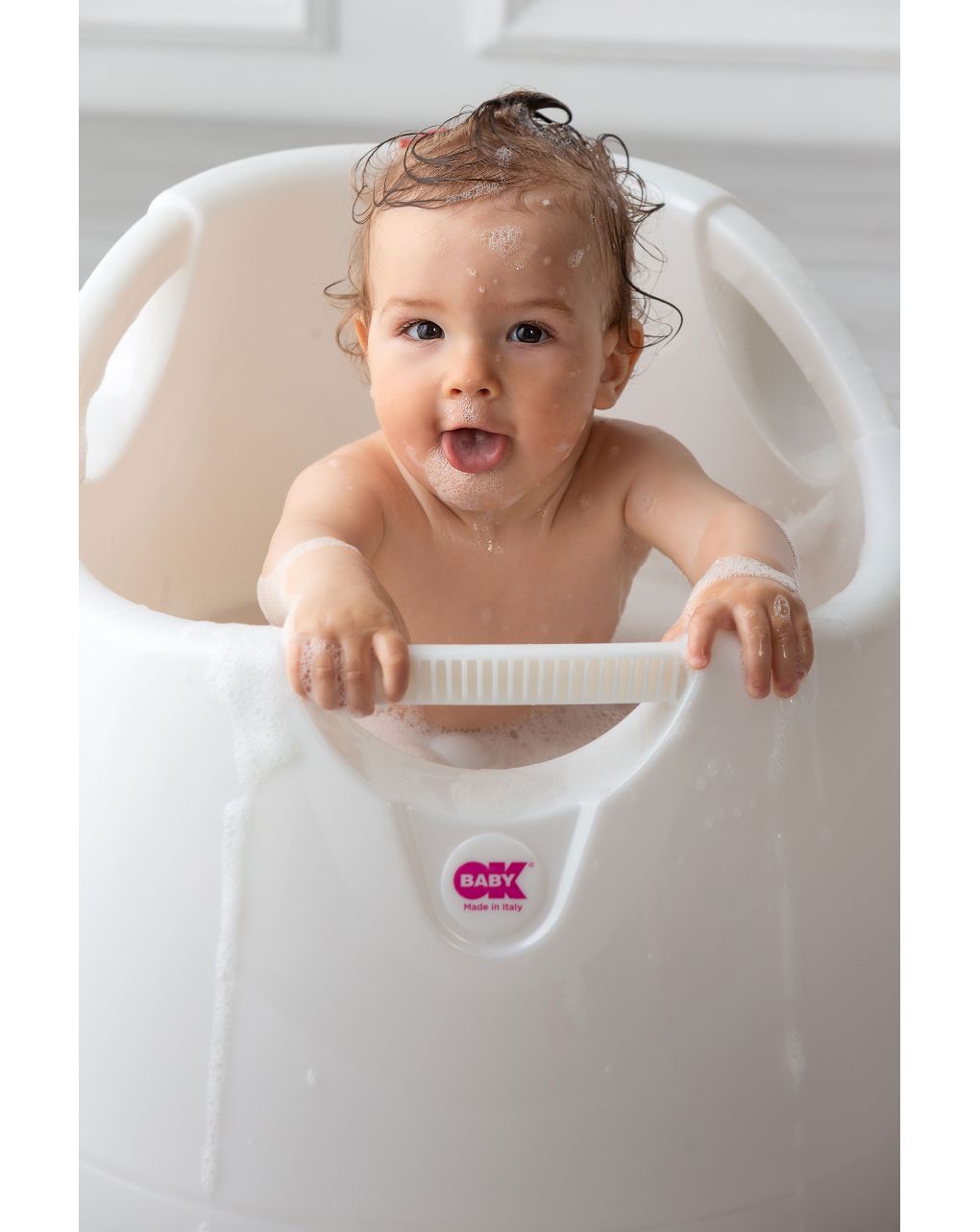 Ok baby βρεφικό μπανάκι opla 12-36m white - Okbaby