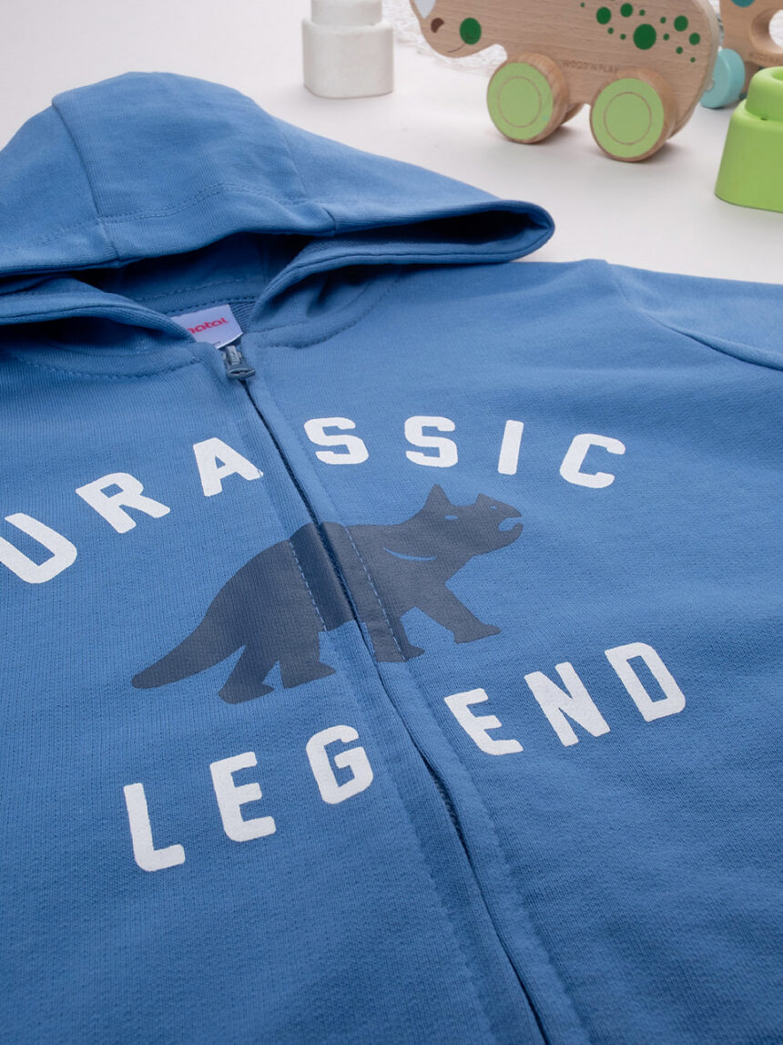παιδική ζακέτα φούτερ μπλε jurassic legend για αγόρι - Prénatal