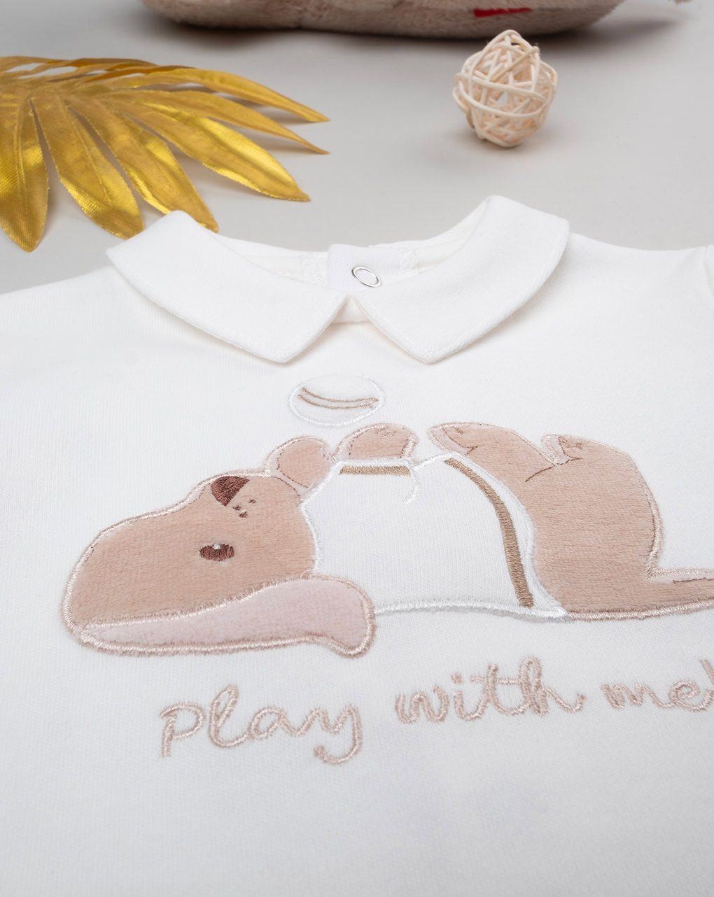 βρεφικό σετ μπλούζα & γκέτα play with me για κορίτσι - Prénatal