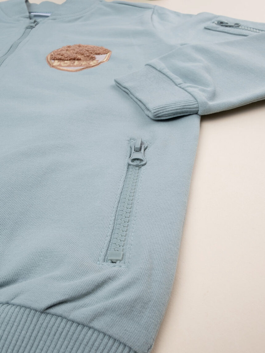 παιδική ζακέτα φούτερ πράσινη t-rex για αγόρι - Prénatal