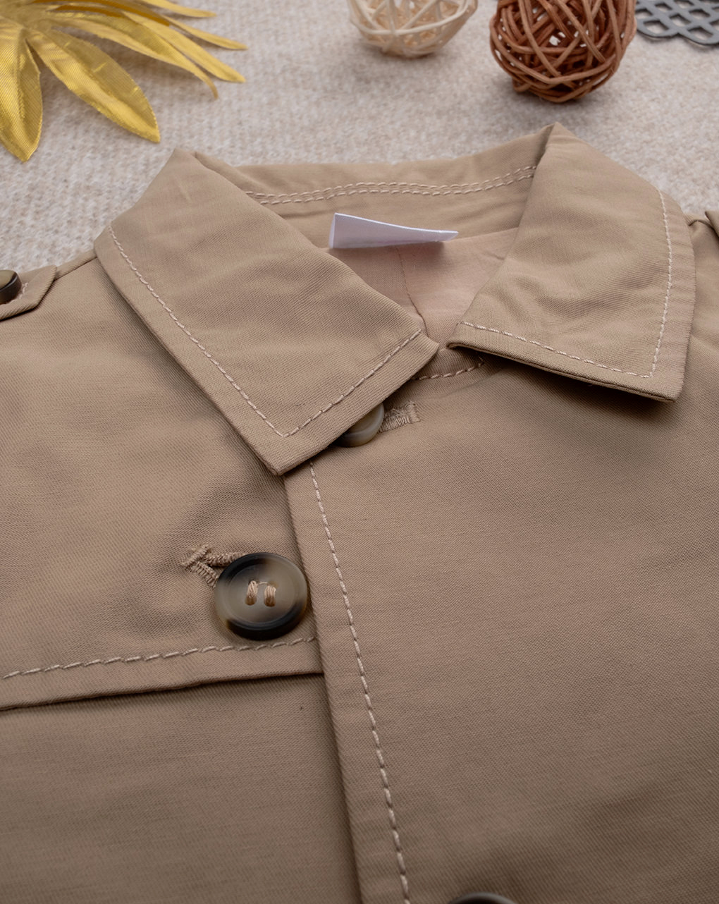 βρεφικό trench coat μπεζ για αγόρι - Prénatal