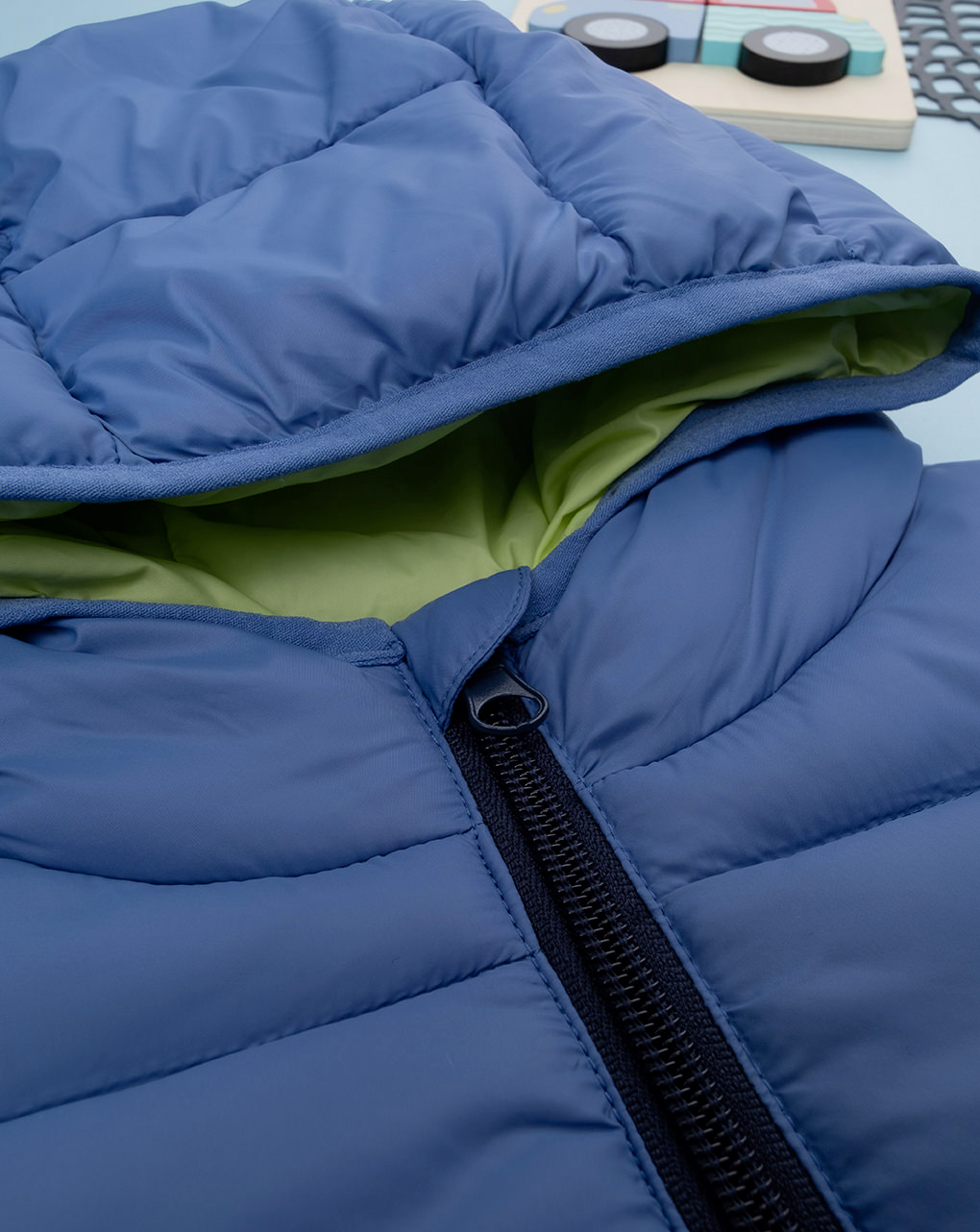 παιδικό μπουφάν puffer μπλε για αγόρι - Prénatal